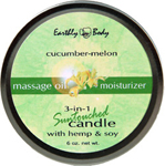 Earthly Body Soy Candle - CUCUMBER MELON - 6 oz.