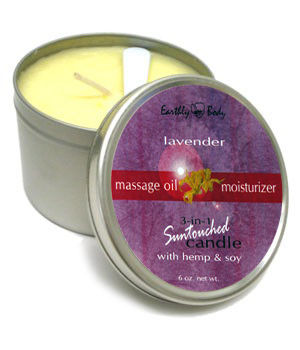 Earthly Body Soy Candle - LAVENDER - 6 oz.