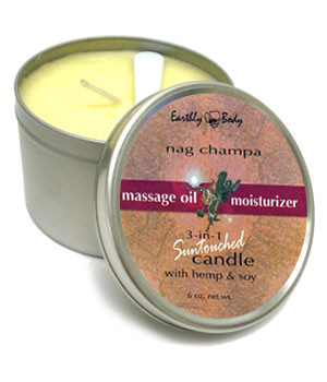 Earthly Body Soy Candle - NAG CHAMPA - 6 oz.
