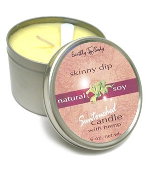Earthly Body Soy Candle - SKINNY DIP - 6 oz.