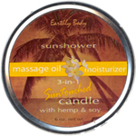 Earthly Body Soy Candle - SUNSHOWER - 6 oz.