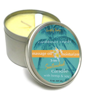 Earthly Body Soy Candle - CARIBBEAN CRUSH - 6 oz.