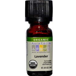 Organic Essential Oil - Aura Cacia - Lavender - 0.33 fl. oz.