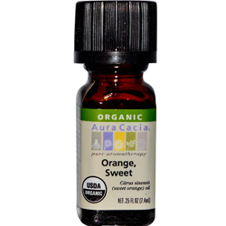 Organic Essential Oil - Aura Cacia - Orange - 0.33 fl. oz.