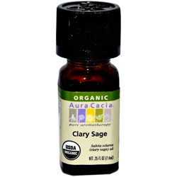 Organic Essential Oil - Aura Cacia -Clary Sage - 0.25 fl. oz.